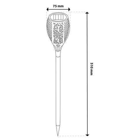LAMPA SOLARNA WBIJANA POCHODNIA IGNIS 1800K
