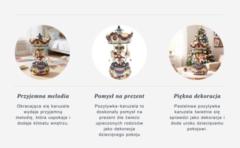 Pozytywka Karuzela 18cm - JX-25136