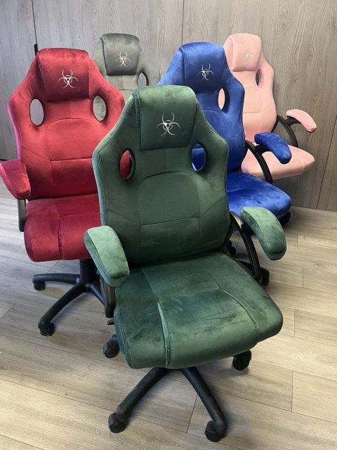 .Fotel obrotowy do biurka CARRERA M ALCANTARA DARK GREEN