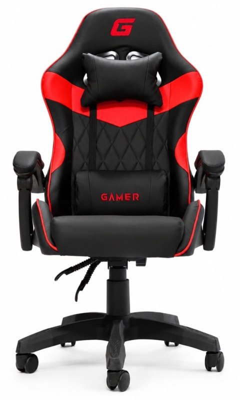 Fotel obrotowy gamingowy EVO PU RED XL