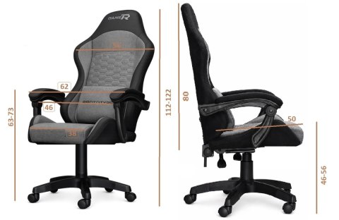 Fotel obrotowy gamingowy EVO PU RED XL