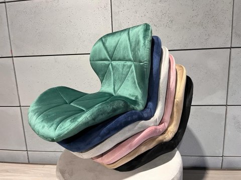 Krzesło obrotowe VASTO OFFICE VELVET FOREST GREEN SILVER