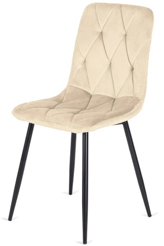 Krzesło tapicerowane BORGO VELVET BEIGE SMOKE