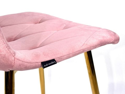 Krzesło tapicerowane BORGO VELVET PINK SMOKE